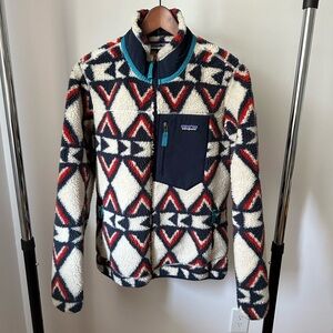 Patagonia Retro X Fleece Zip | Brass Hawk: Smolder Blue Jacket